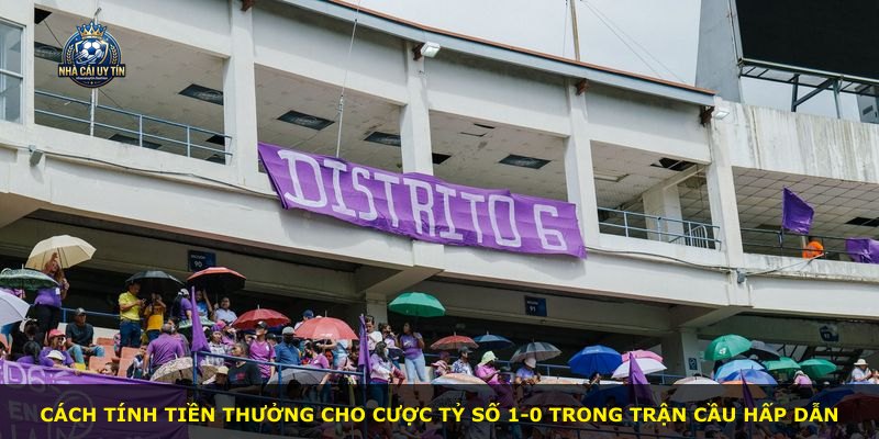 Cách tính tiền thưởng cho cược tỷ số 1-0 trong trận cầu hấp dẫn