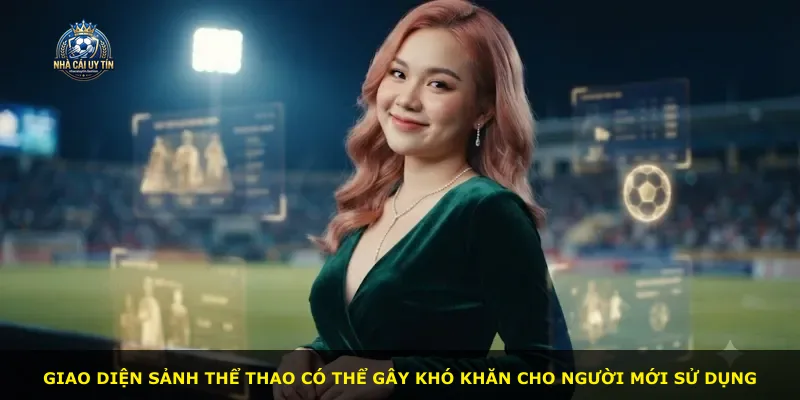 Giao diện sảnh thể thao có thể gây khó khăn cho người mới sử dụng