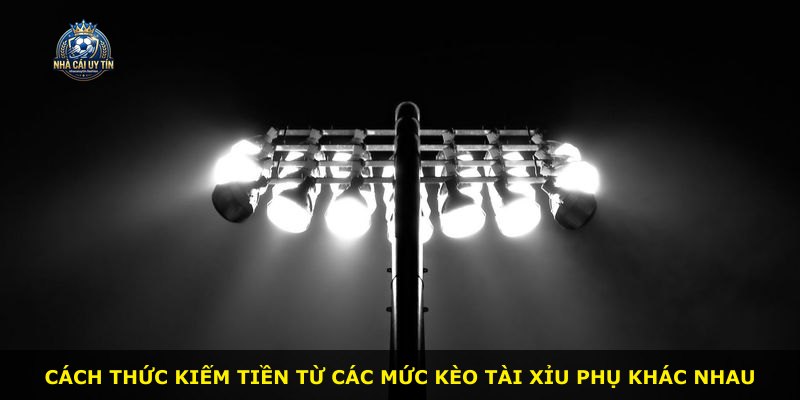 Cách thức kiếm tiền từ các mức kèo tài xỉu phụ khác nhau